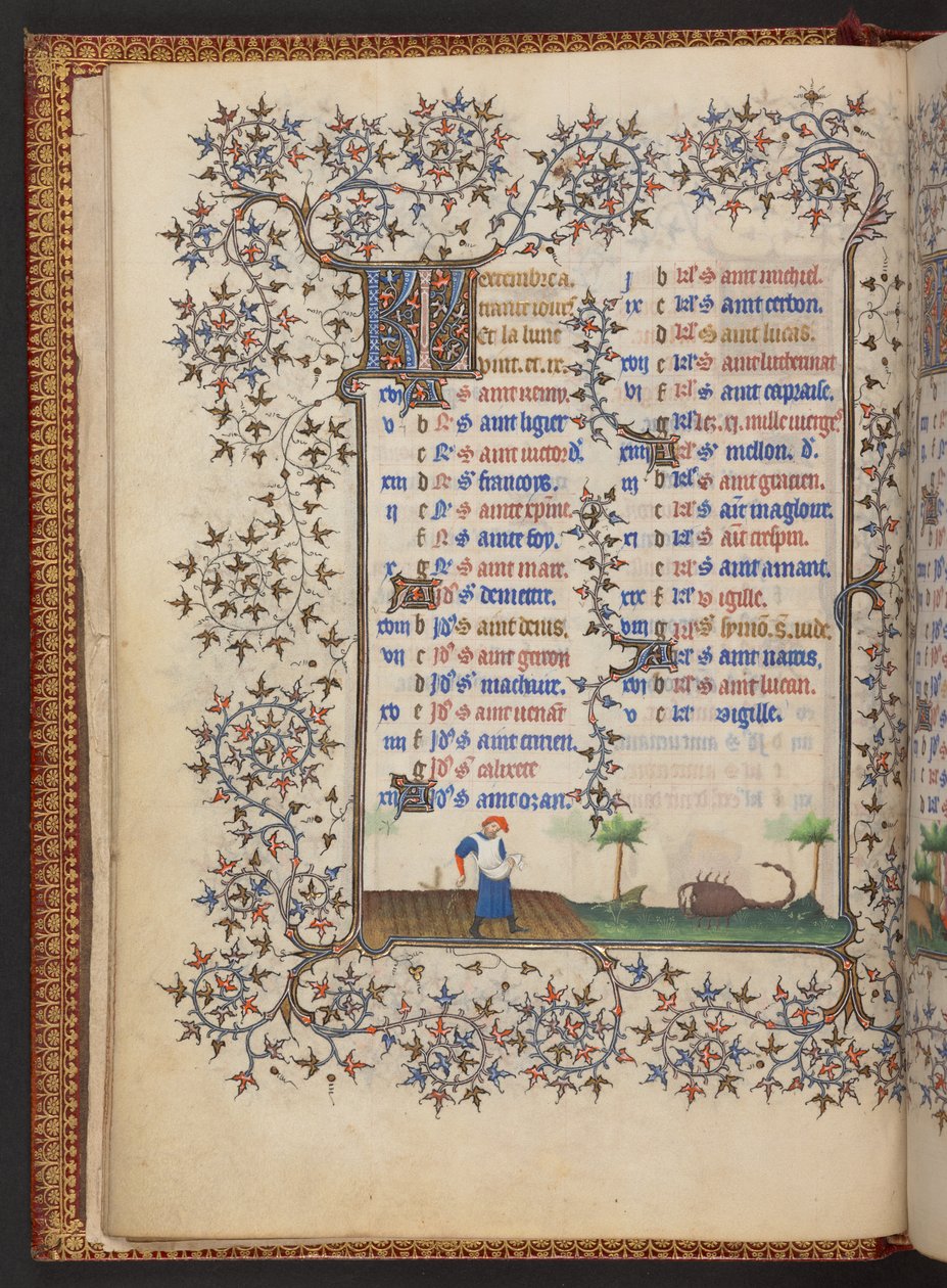Timebok, Legg til MS 32454 f.6v, Frankrike av French School