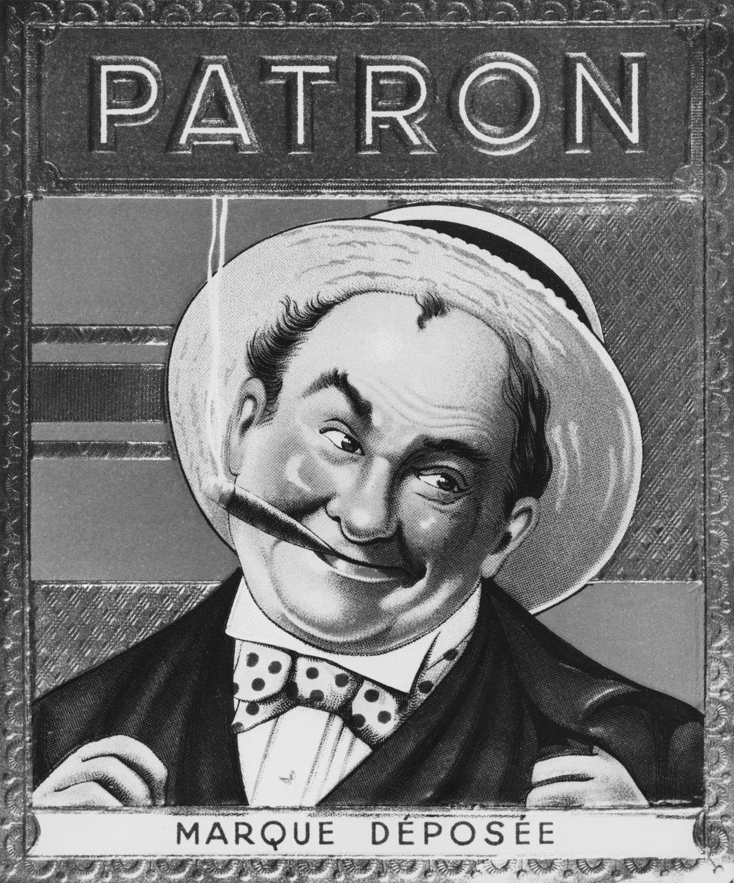 Boss sigarboksetikett, tidlig på 1900-tallet av French School