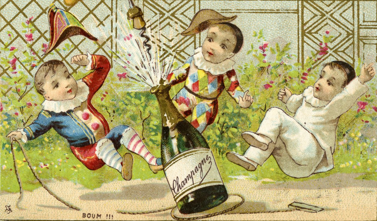 Bum!!! Champagne!, ca. 1895 (se også 488393) av French School