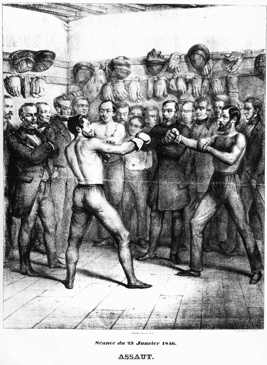 Boksing: øvelse Lecour - Carnavalet.¿ av French School