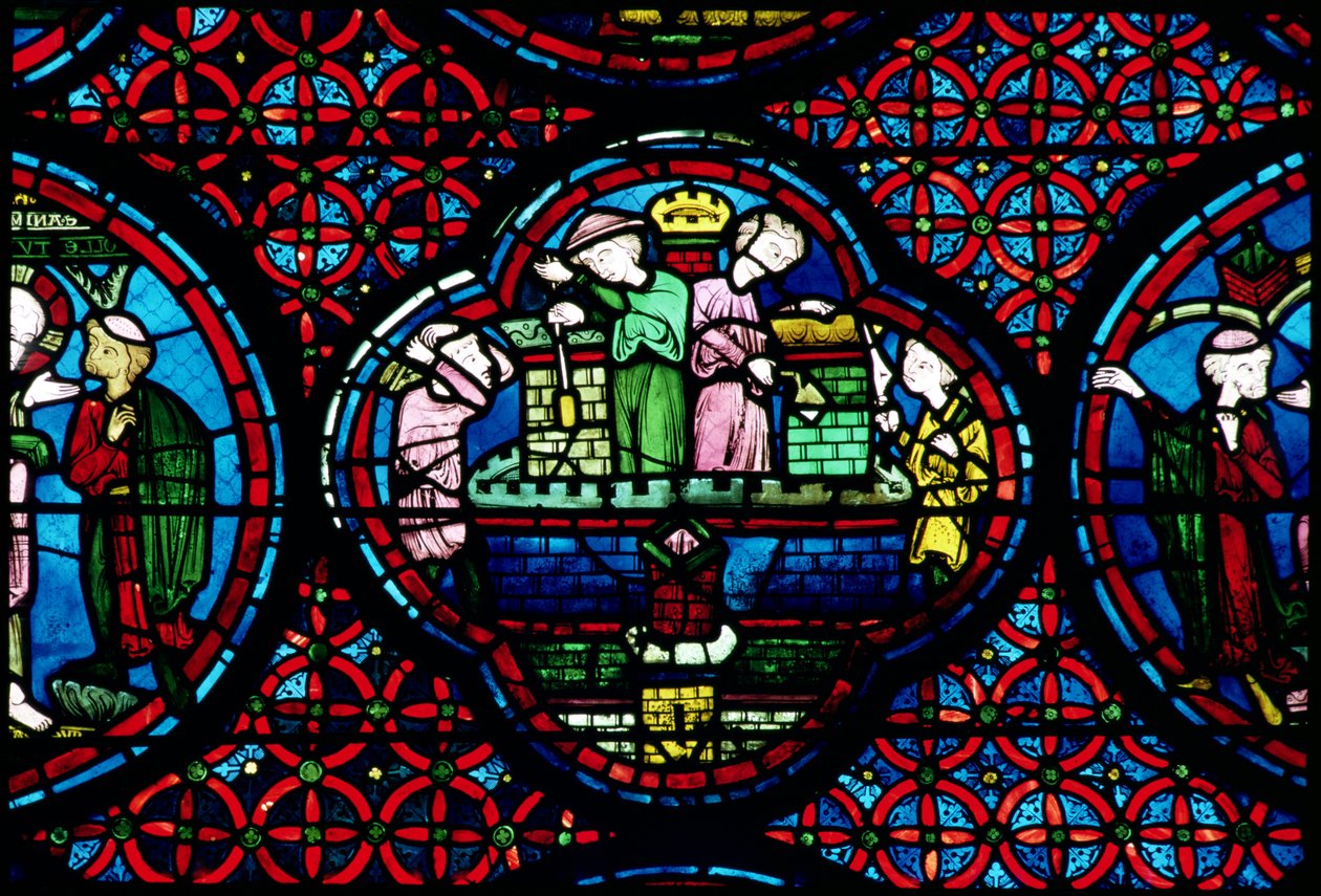Byggherrer i arbeid, 1200-tallet av French School