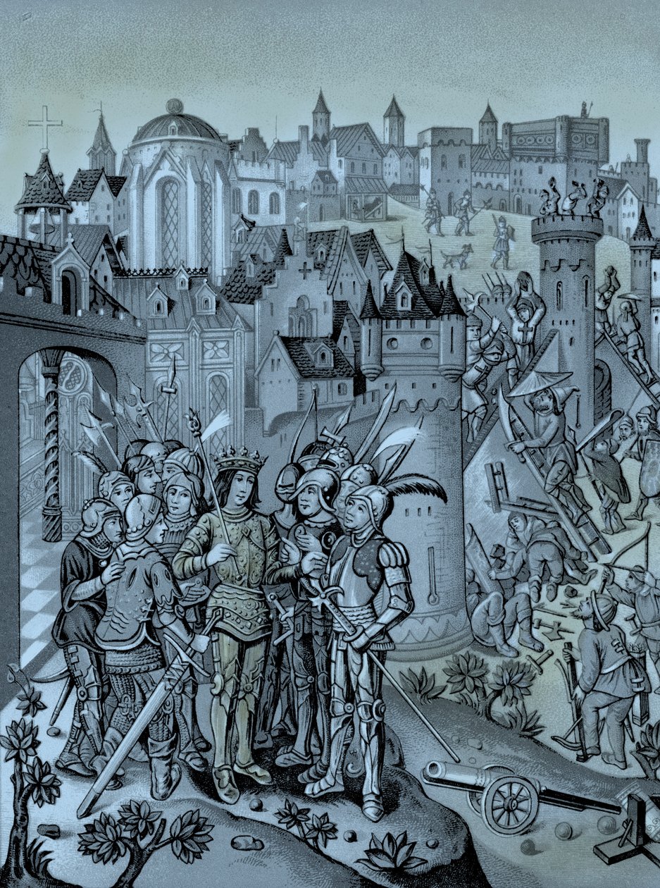 Burgunder under Charles VI av French School