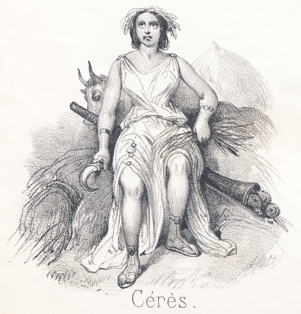 C Ceres: Datter av Saturn og Cybele Hun ble utnevnt til gudinnen for land eller jordbruk av French School