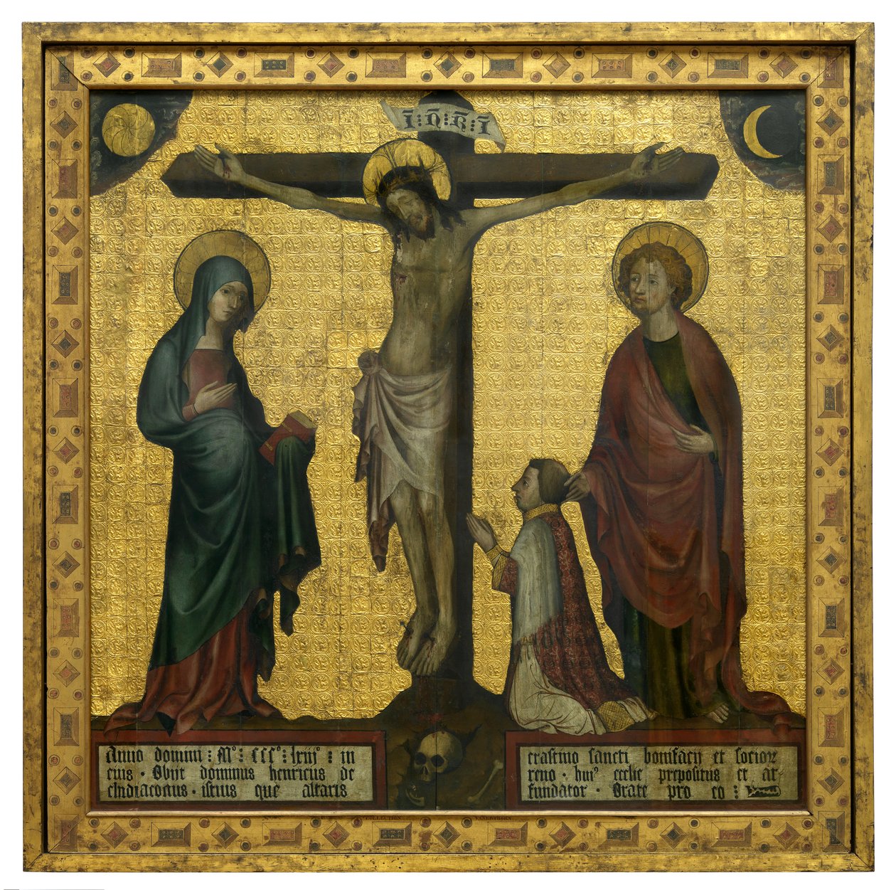 Golgata til Hendrik van Rijn (olje på panel) av French School