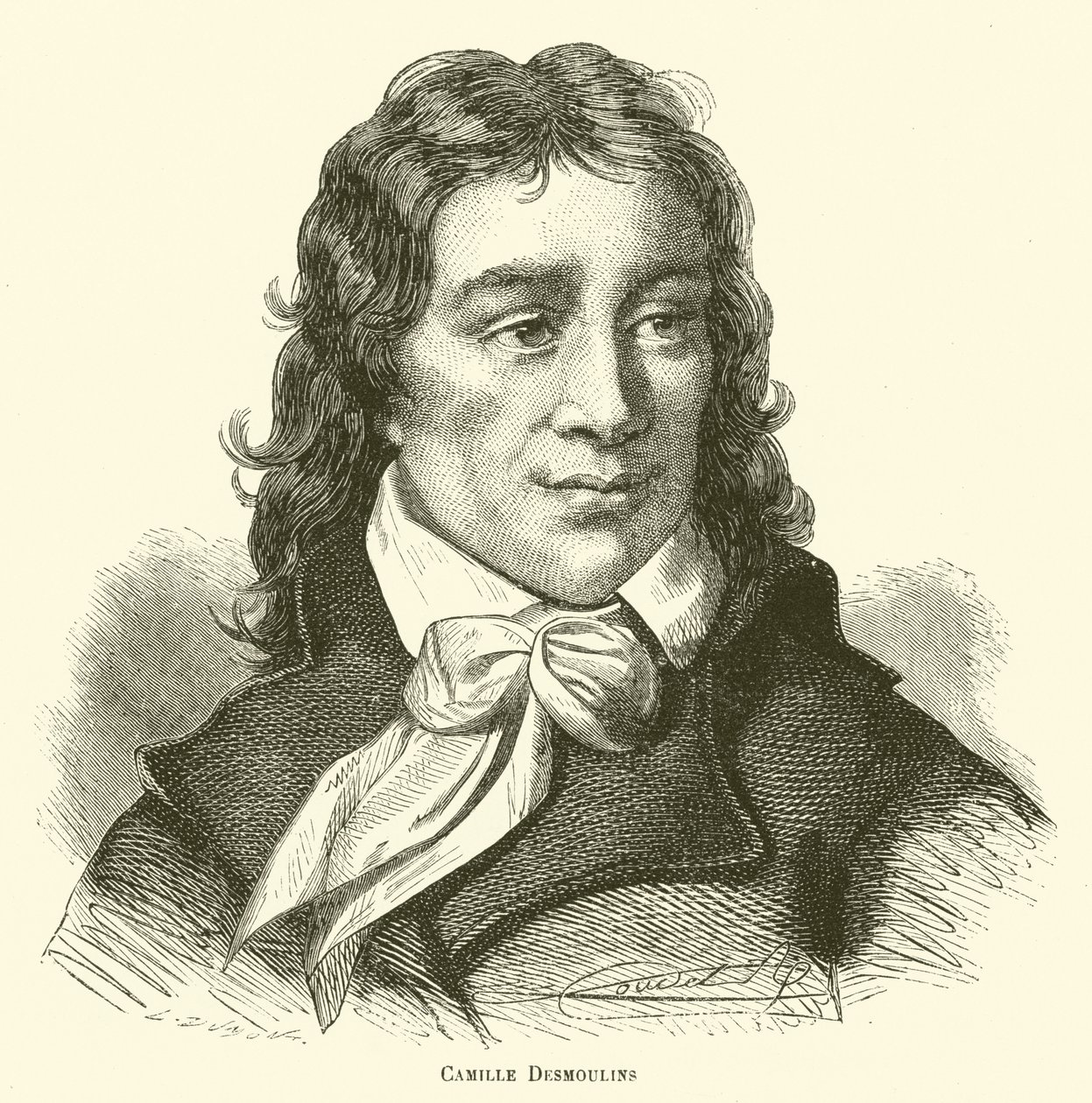 Camille Desmoulins (gravering) av French School