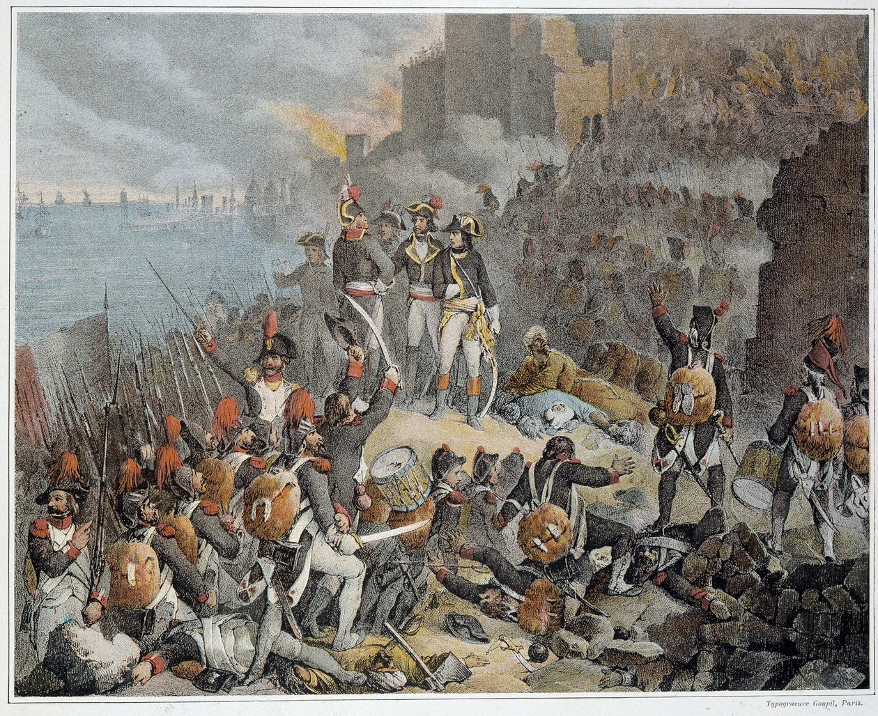 Kampanje (ekspedisjon) av Egypt (1798-1801), Army of the East: beleiring av Saint John of Acre. 1799. - i “” Seirer og erobringer av de franske hærene””. av French School