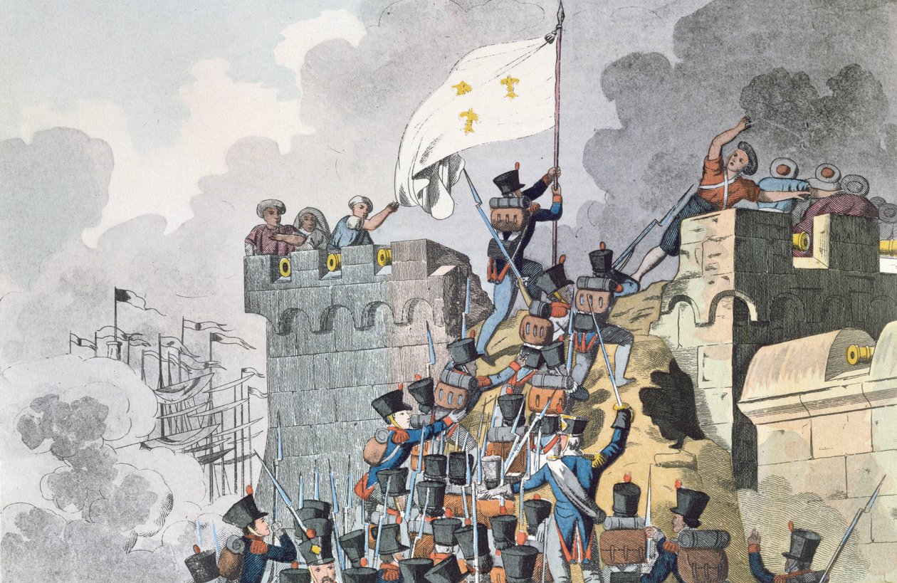 Erobringen av Emperors Fort i Alger i 1830 av French School