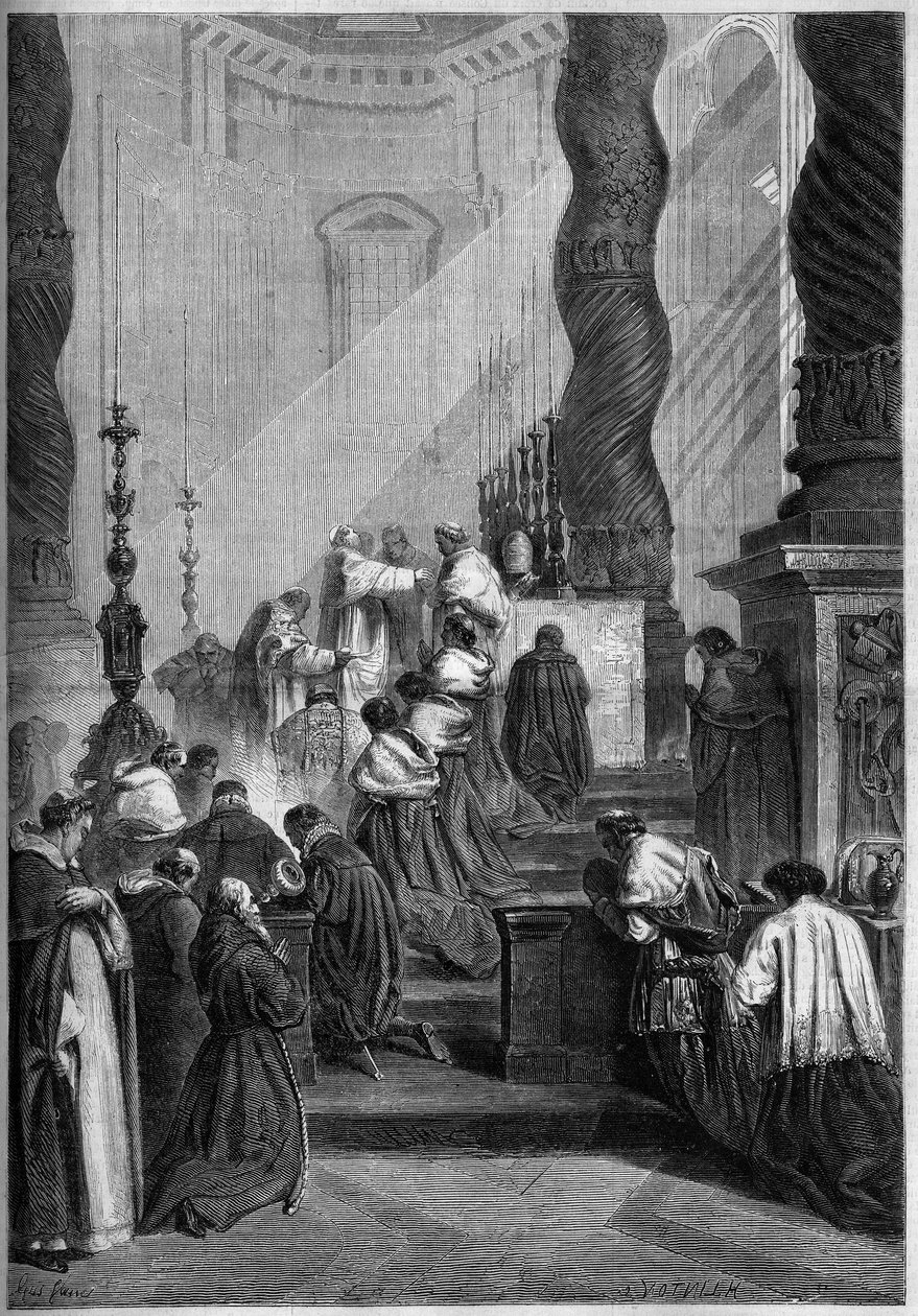 Katolsk rite - påske - 1860: Pave Pius IX (eller Pio 9 av French School