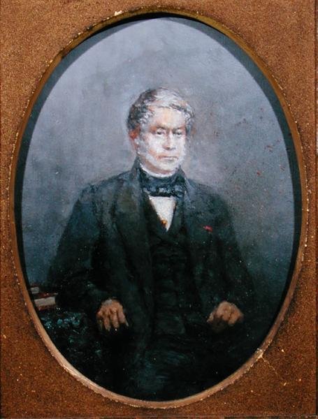Charles-Gabriel Pravaz (1791-1853) ca. 1840 (olje på lerret) av French School