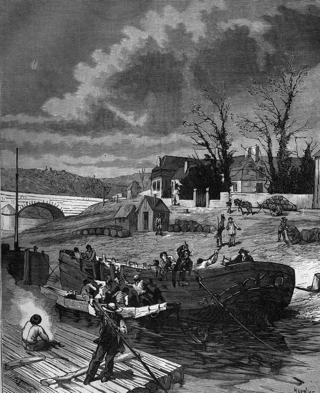 Charles Dallery (1754 - 1835) had Helice put his steamboat in pieces. in “” Popular history of science, inventions and discoveries from the first centuries to the present day”” by Bitard Adolphe 1880. av French School