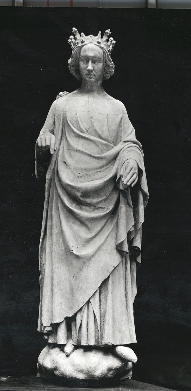 Charles VI (1368-1422) konge av Frankrike, fra Palais de Justice i Poitiers, original sent på 1300-tallet (gipsavstøpning) av French School