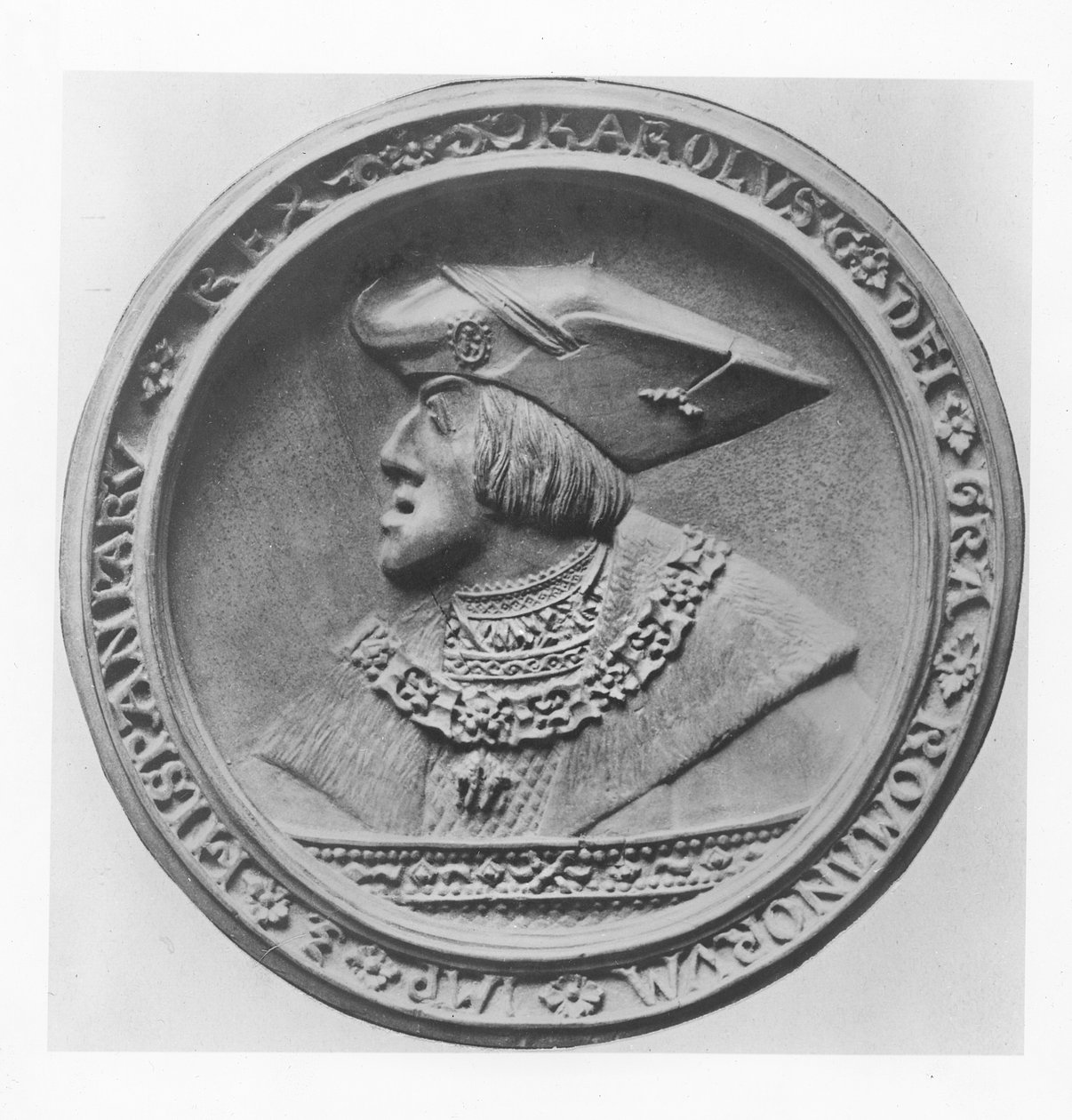 Charles V, den hellige romerske keiseren (tre) av French School