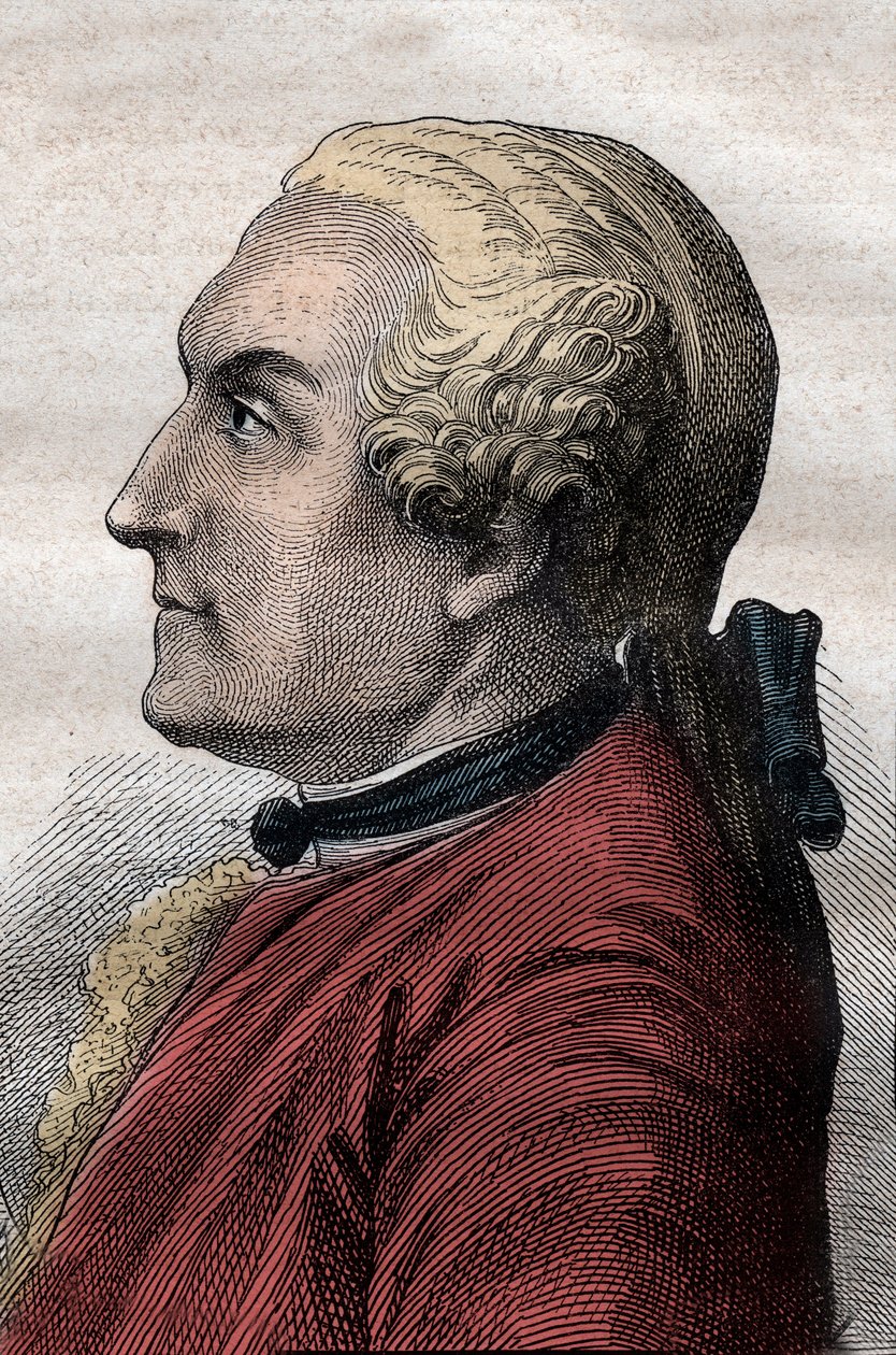 Charles de La Condamine (1701-1774) French explorer and scientist - Portrait of Charles Marie de La Condamine (1701-1774), explorer and a French scientist - illustration taken from “The Grands Mariners of the 18th century” av French School
