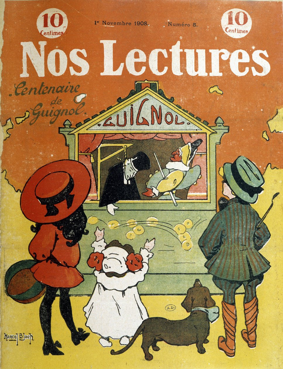 Barn foran en guignol - i "" Our readings"", 01/11/1908 av French School