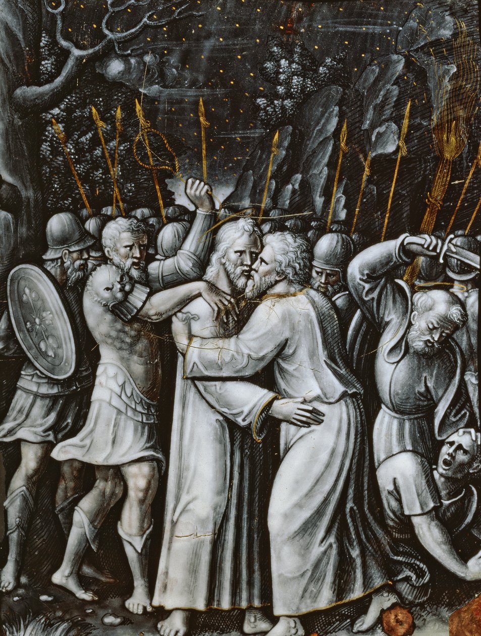 Kristus i Getsemane-hagen, Limoges, midten av 1500-tallet (emalje) av French School