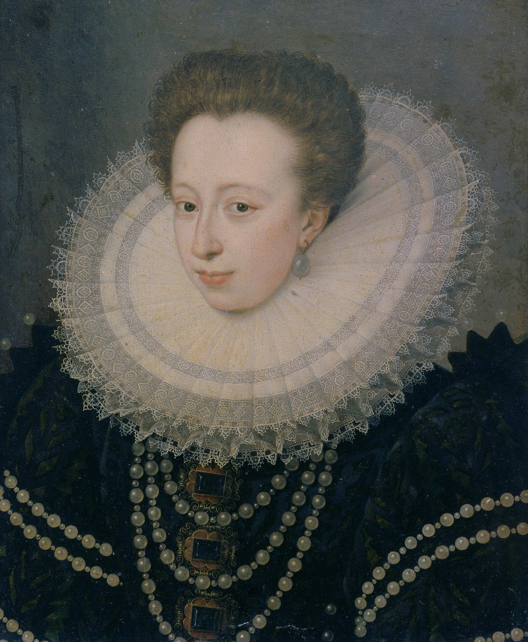 Christine of Lorraine (olje på lerret) av French School