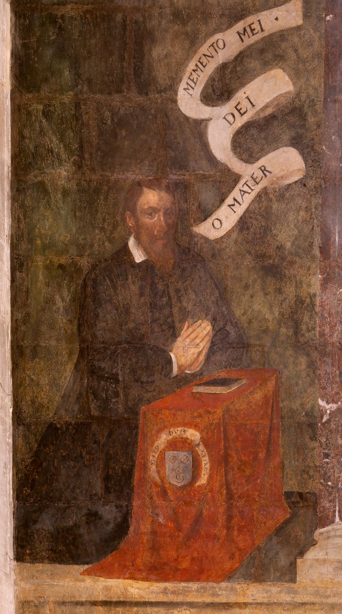 Kirke (Døperen Johannes kirke). Interiør. Kapell Saint-Fursy. Veggmalerier. Forherligelsen av Maria (freskomaleri kjent som den gode død). Begynner på 1600-tallet. av French School