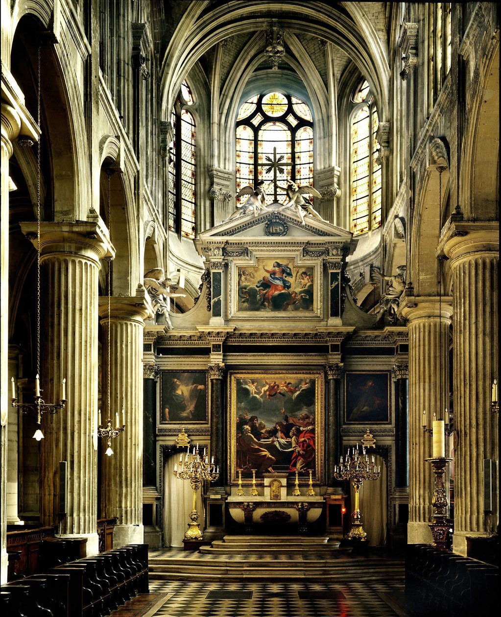 Saint Nicolas des Champs kirke i Paris av French School