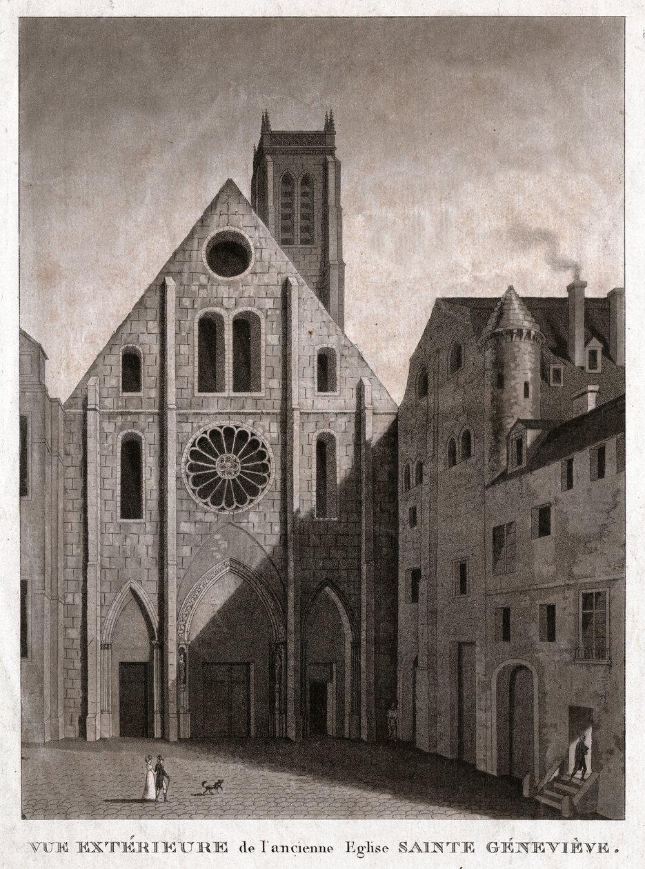 St. Genevieve kirke. (gravering, ca. 1810) av French School