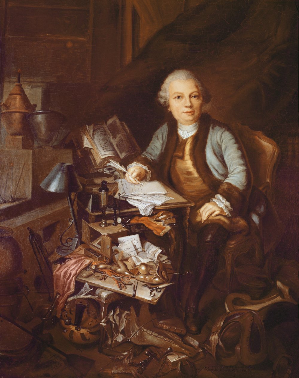 Claude Bourgelat (1712-78) av French School