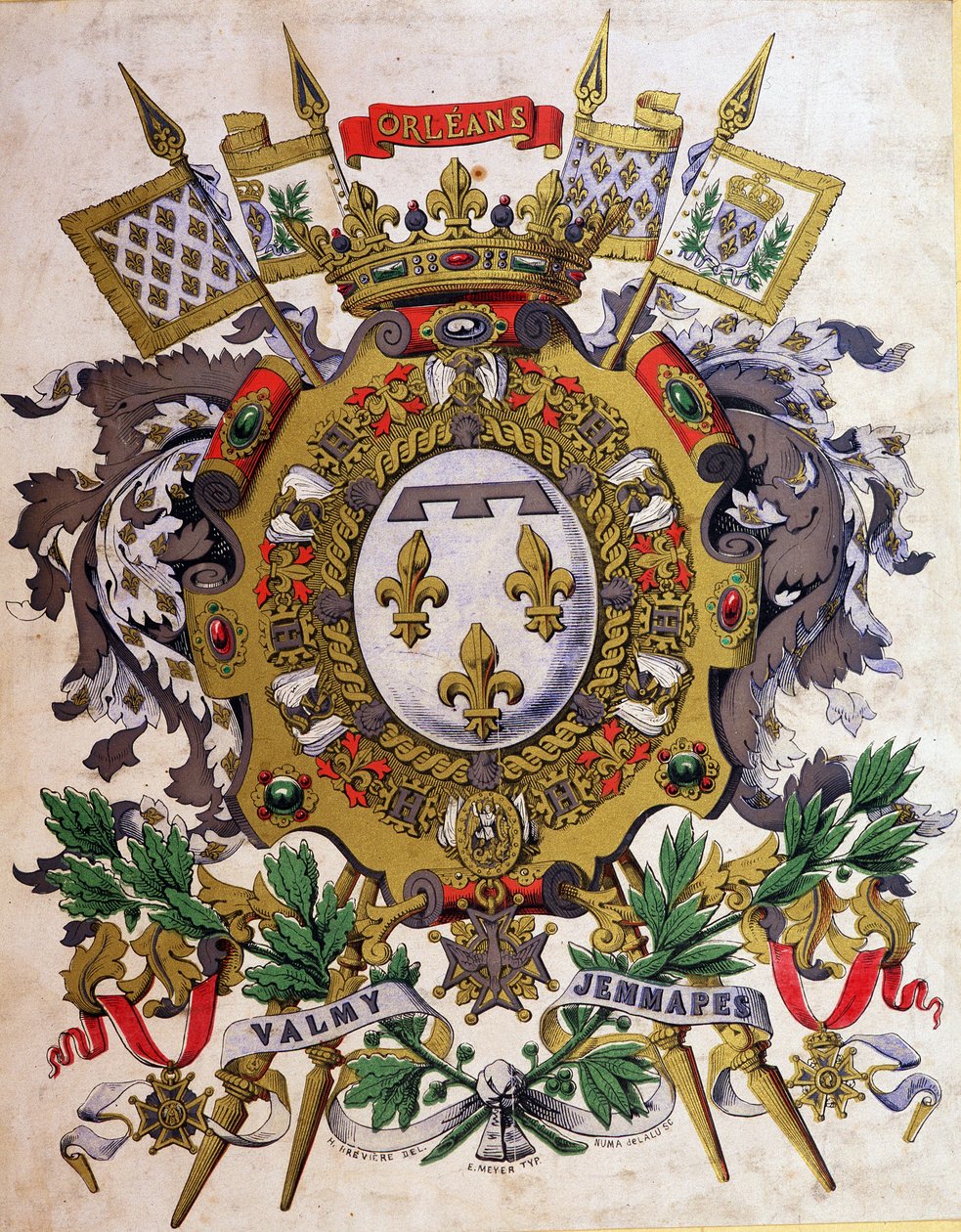 Våpenskjold fra Louis Philippe I av French School