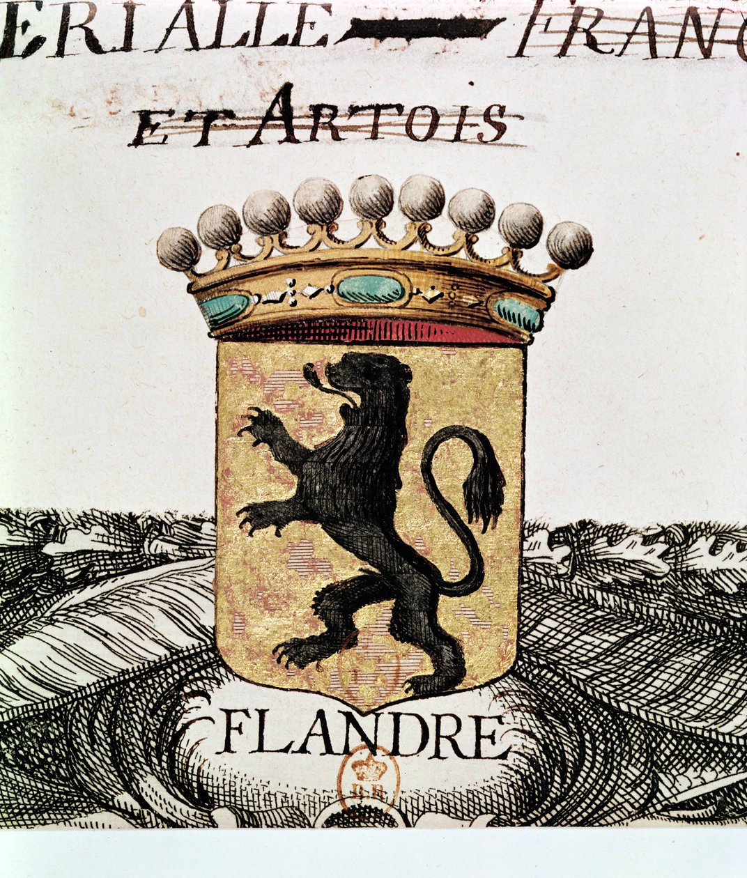Flanderns våpenskjold av French School