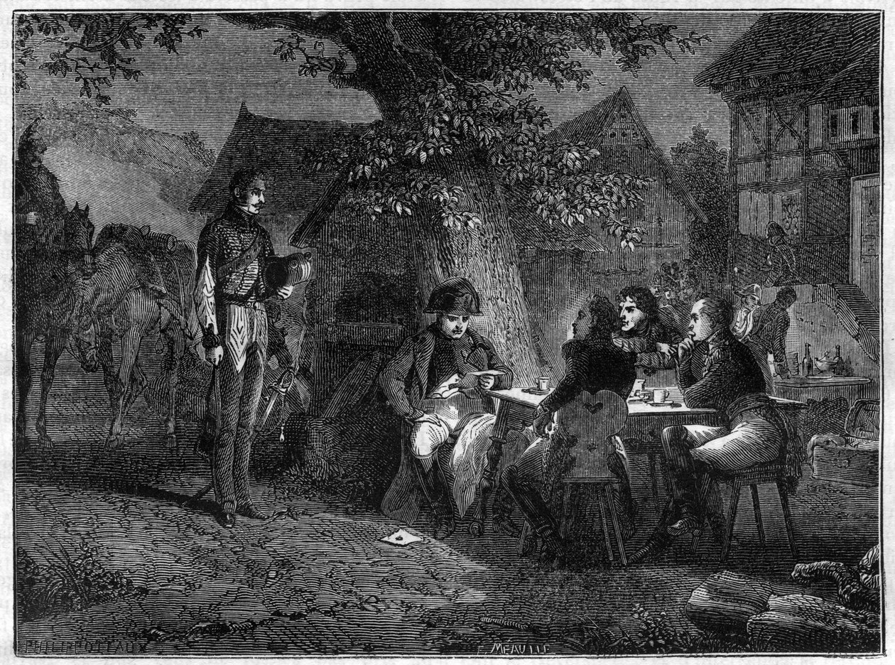 Cold Blood of Napoleon får vite om det uheldige slaget ved Dennewitz (Tyskland) 8. september av French School