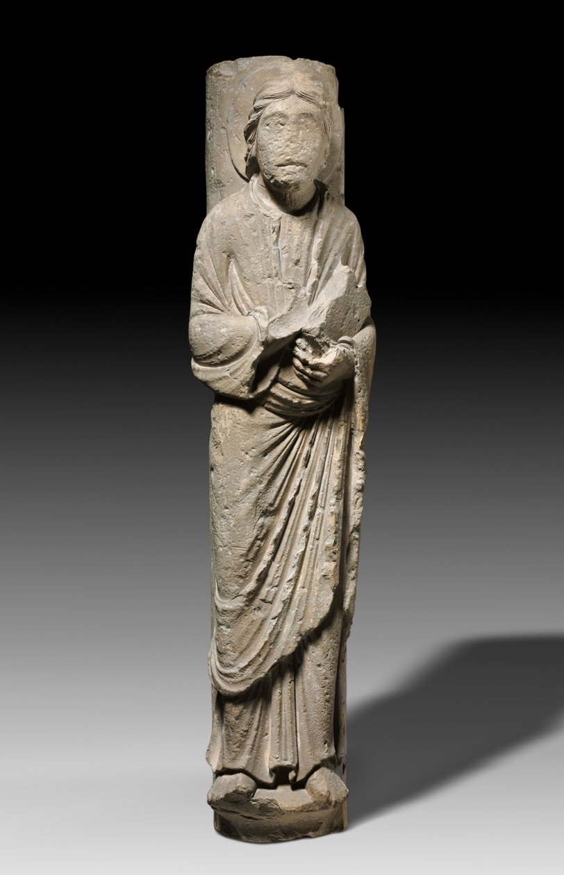 Columnar Figure of an Apostle, Châlons-sur-Marne, c.1180 (limestone) av French School