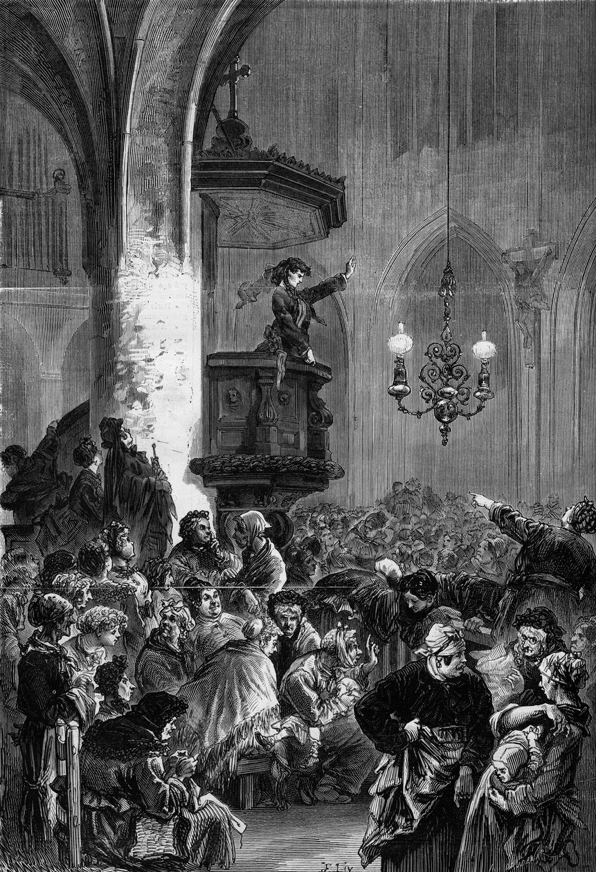 Kommune i Paris: Kvinneklubbøkt i kirken Saint Germain l