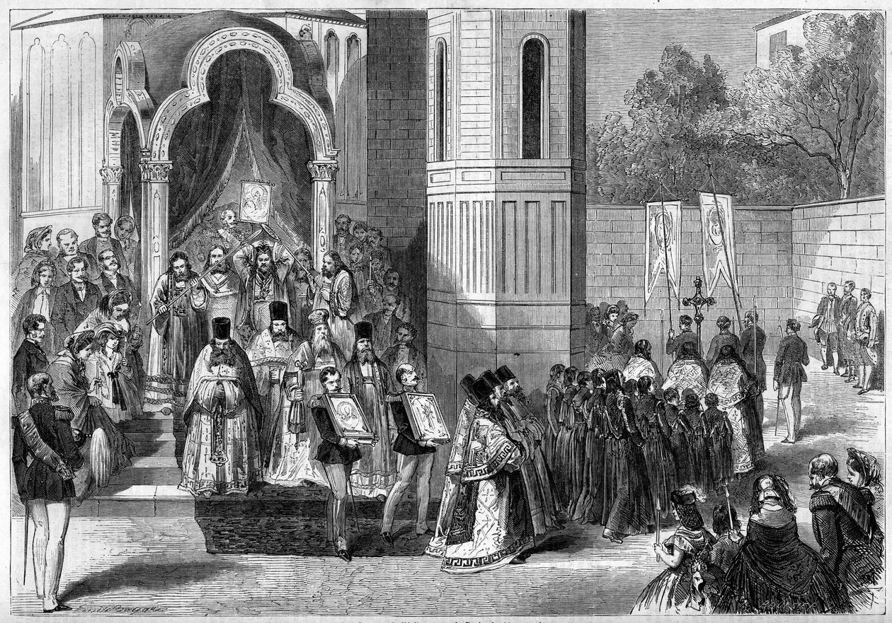 Innvielse av den russisk-ortodokse katedralen Saint Alexander Nevsky, Paris, 11. september av French School