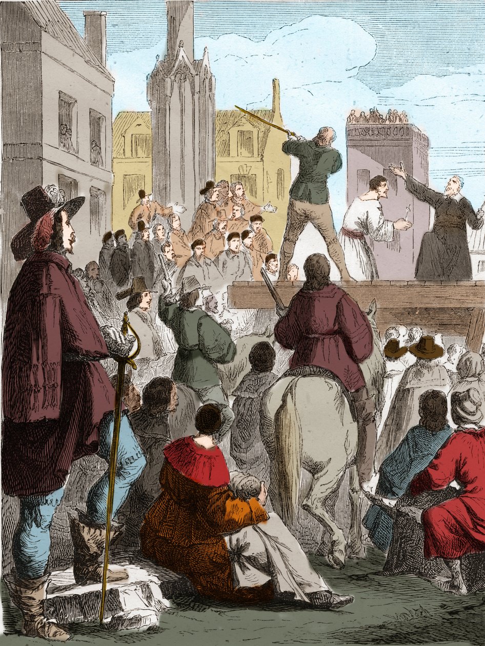 Conspiracy of Chalais: Henrettelse av Henri de Talleyrand (1599 - 1626), greve av Chalais, for å ha konspirert mot Richelieu. Nantes av French School