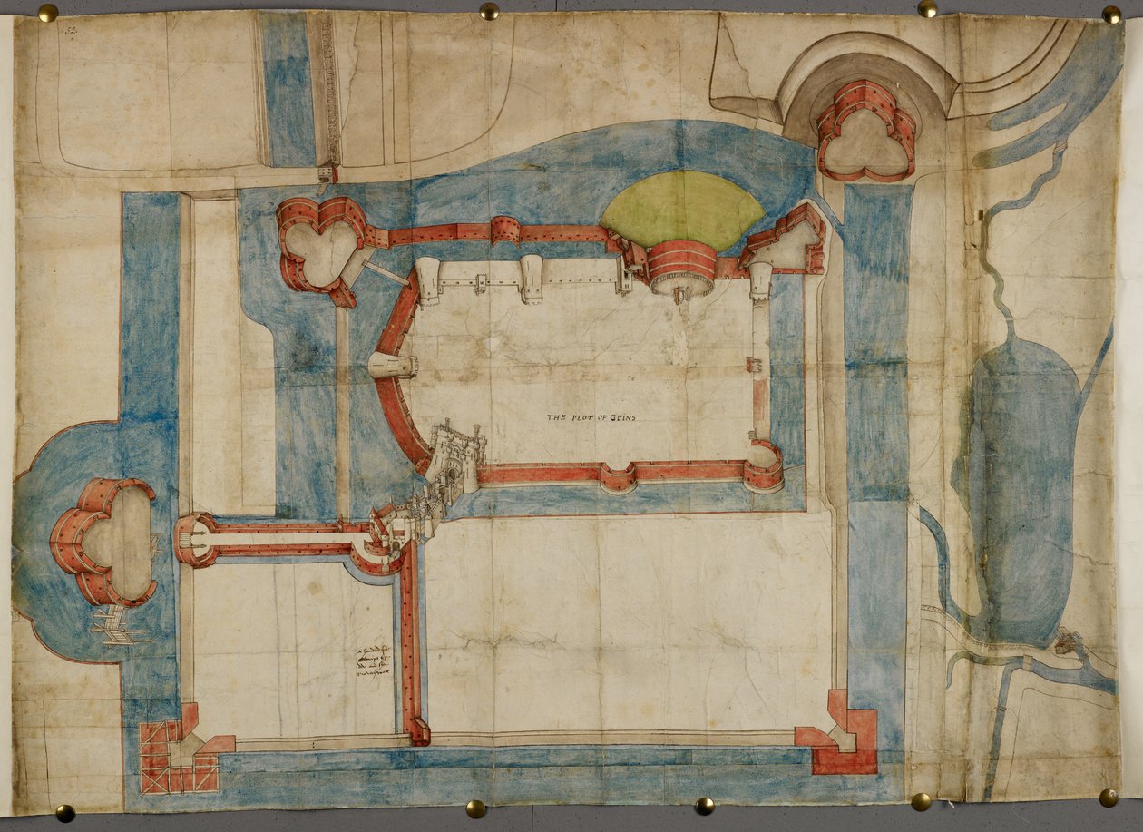 Cotton Augustus I ii 52, A coloured plan of Guînes Castle about 1540 (parchment)   1354818   no       norwegian Successfully Translated  Original: Scenic Translat: Scenic 1260116 no norwegian Successfully Translated Original: King Heraclius II of Georgia 1 av French School