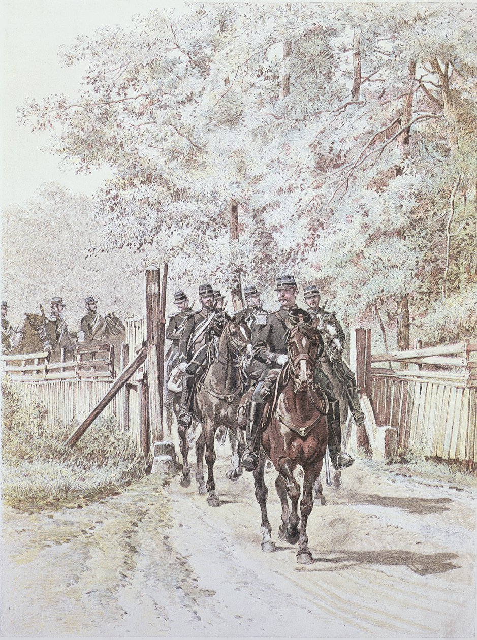Landsgendarmerie, ca. 1887 av French School