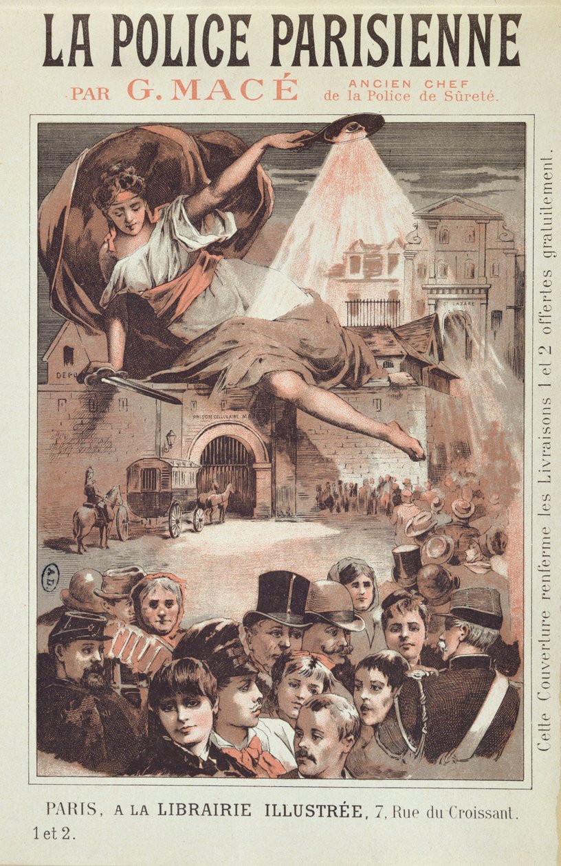 Forside av La Police Parisienne av G. Mace, tidligere leder av Paris Surete av French School