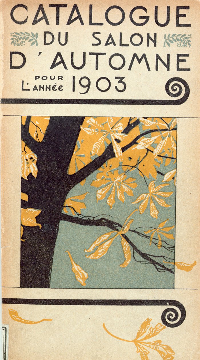 Omslag til katalogen til den første Salon dAutomne på Grand Palais, Paris, 1903 av French School