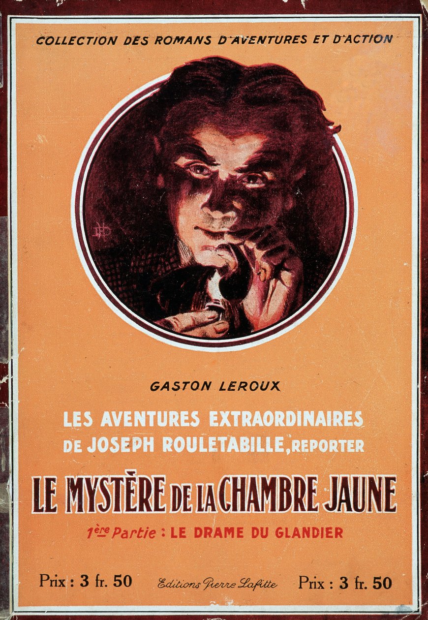 Omslaget til boken "" Mysteriet med det gule rommet av French School