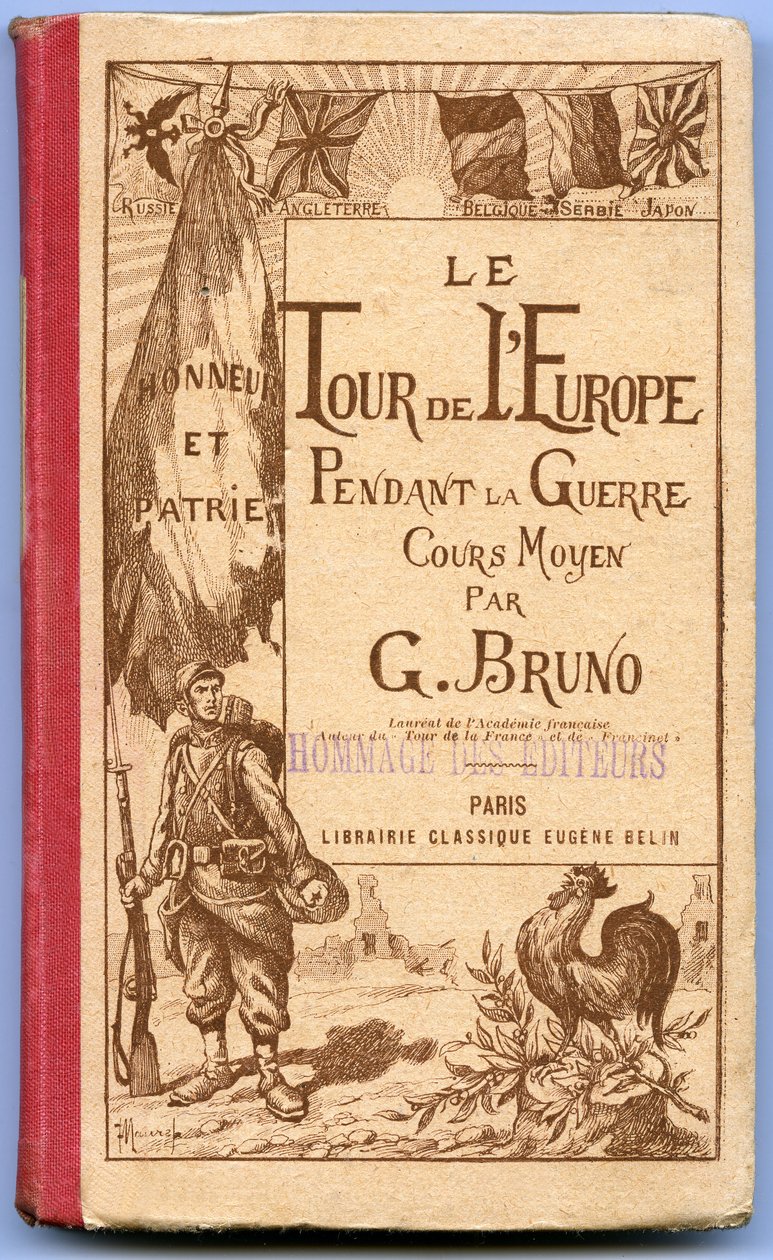 Omslag til boken «The Tour of Europe during the War» av G. Bruno av French School