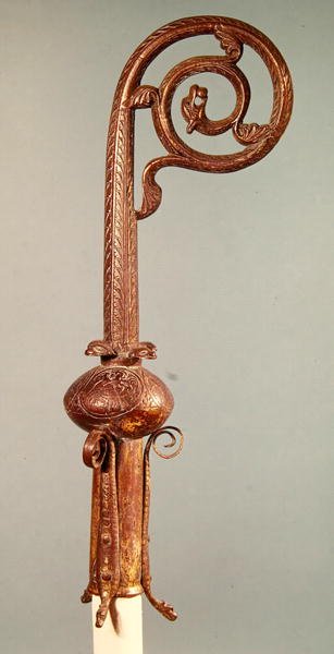 Crozier av kansler Guerin, biskop av Senlis fra 1213-27 (forgylt metall) av French School