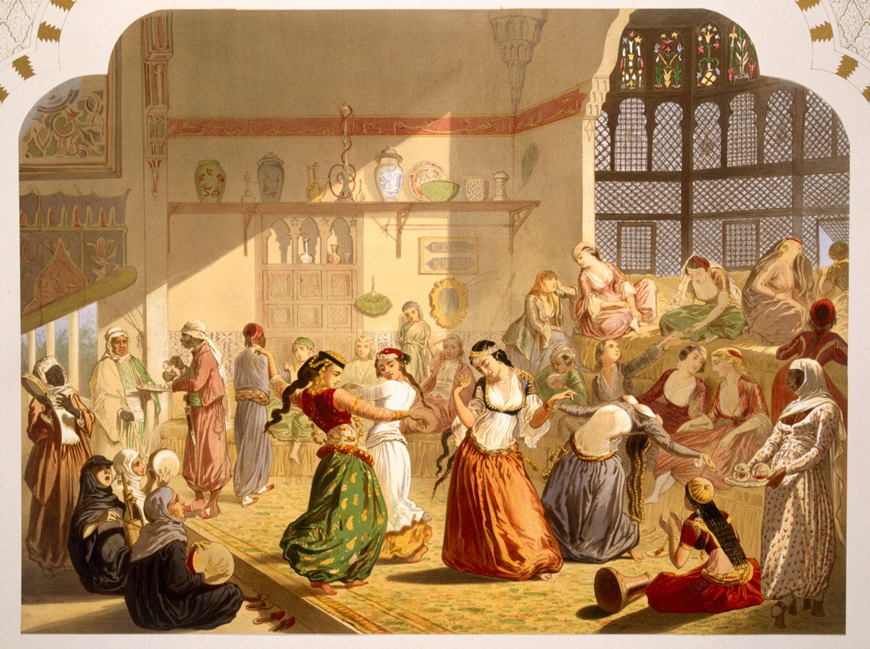 Danseseremoni i Kairo, 1860 av French School