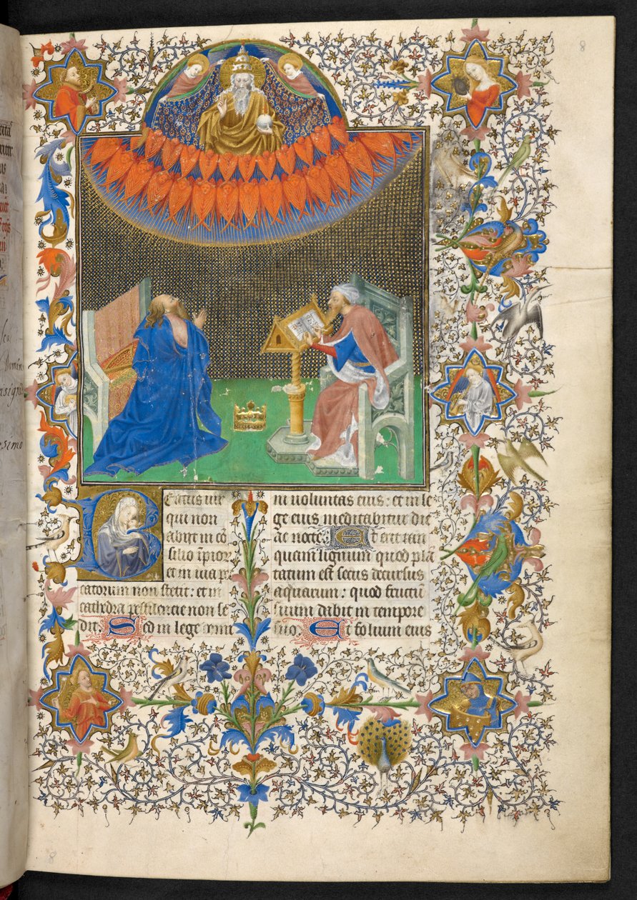 David og Herren, Breviary of John the Fearless, Add. 35311, f.8r av French School