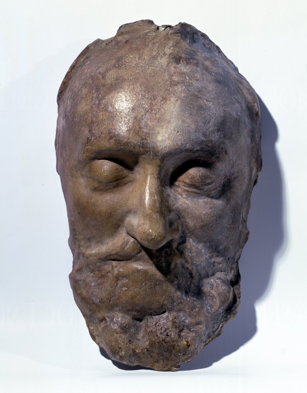 Dødsmaske til Henri IV (1553-1610) Konge av Frankrike (voks) av French School