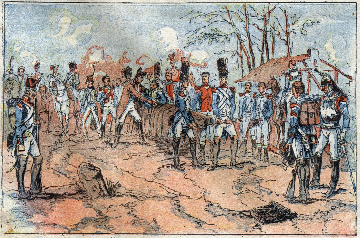 Marechal Jean Lannes (1769-1809) døde i slaget ved Essling 28. mai av French School