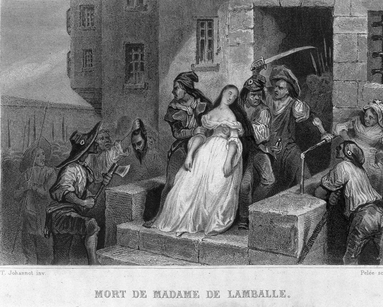 Marie Therese av Savoie Carignan (1749-1792), prinsesse av Lamballe (1792) døde - i "den franske revolusjonen" av Thiers. 1800-tallet av French School