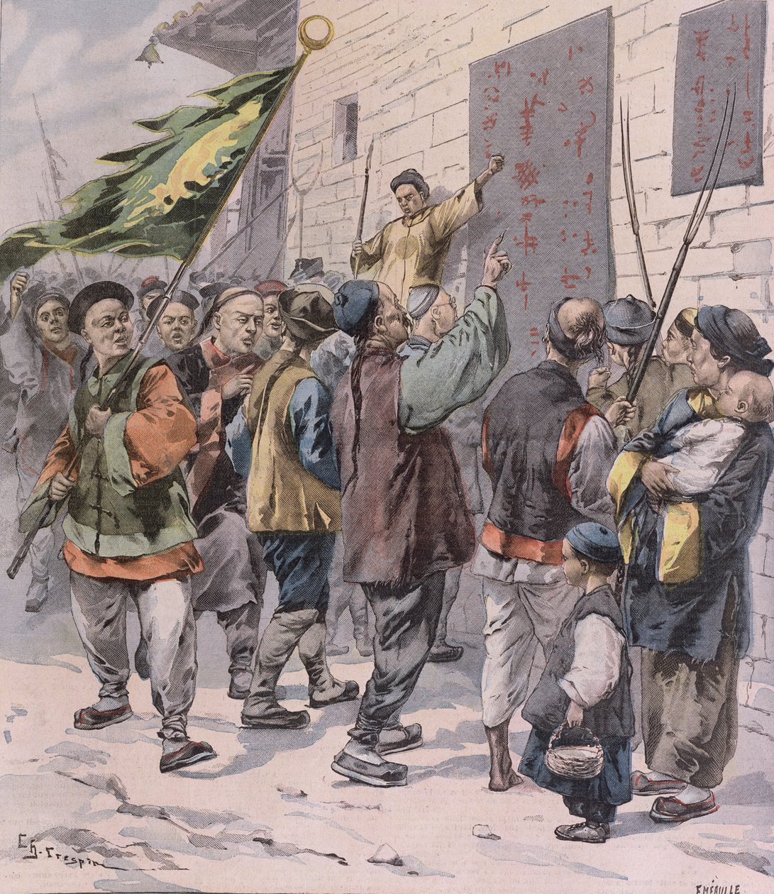 Death to the Foreigners, fra Le Petit Parisien, 15. juli 1900 av French School