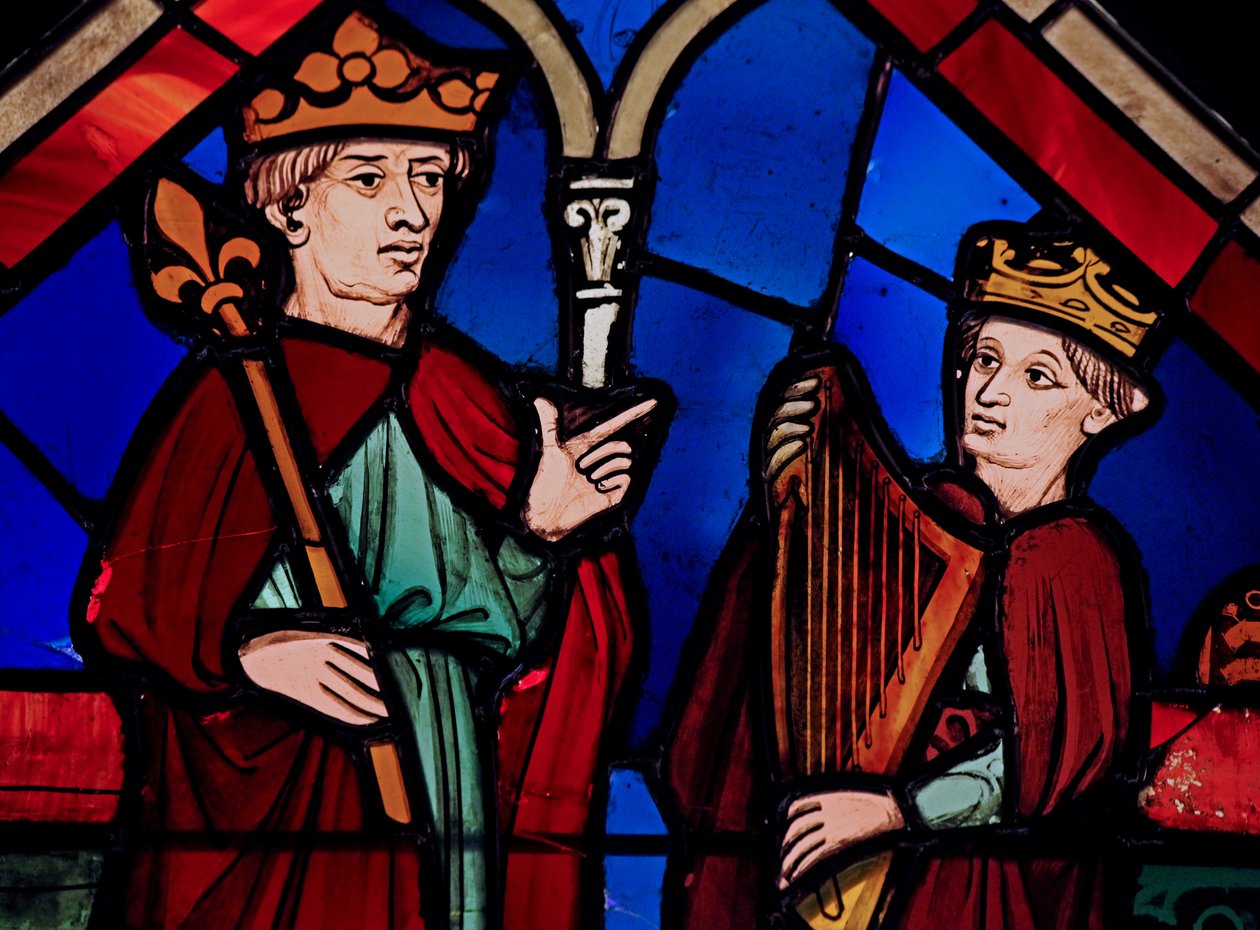 Viser David og Saul, ex Ste Chapelle, Bay B av French School