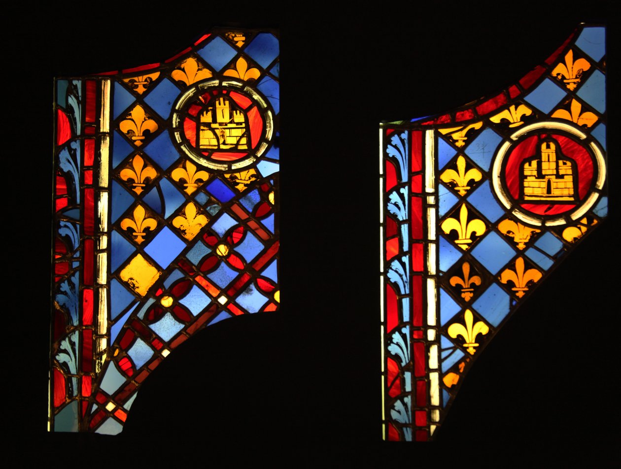 Viser heraldiske paneler, ex Ste Chapelle av French School