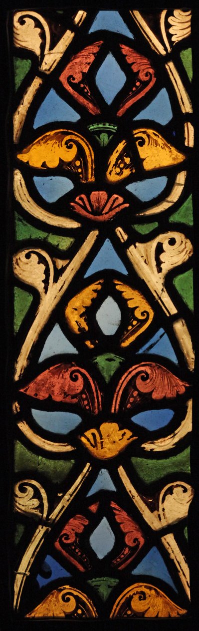 Viser et kantpanel (eks St Denis 1140-44?) av French School