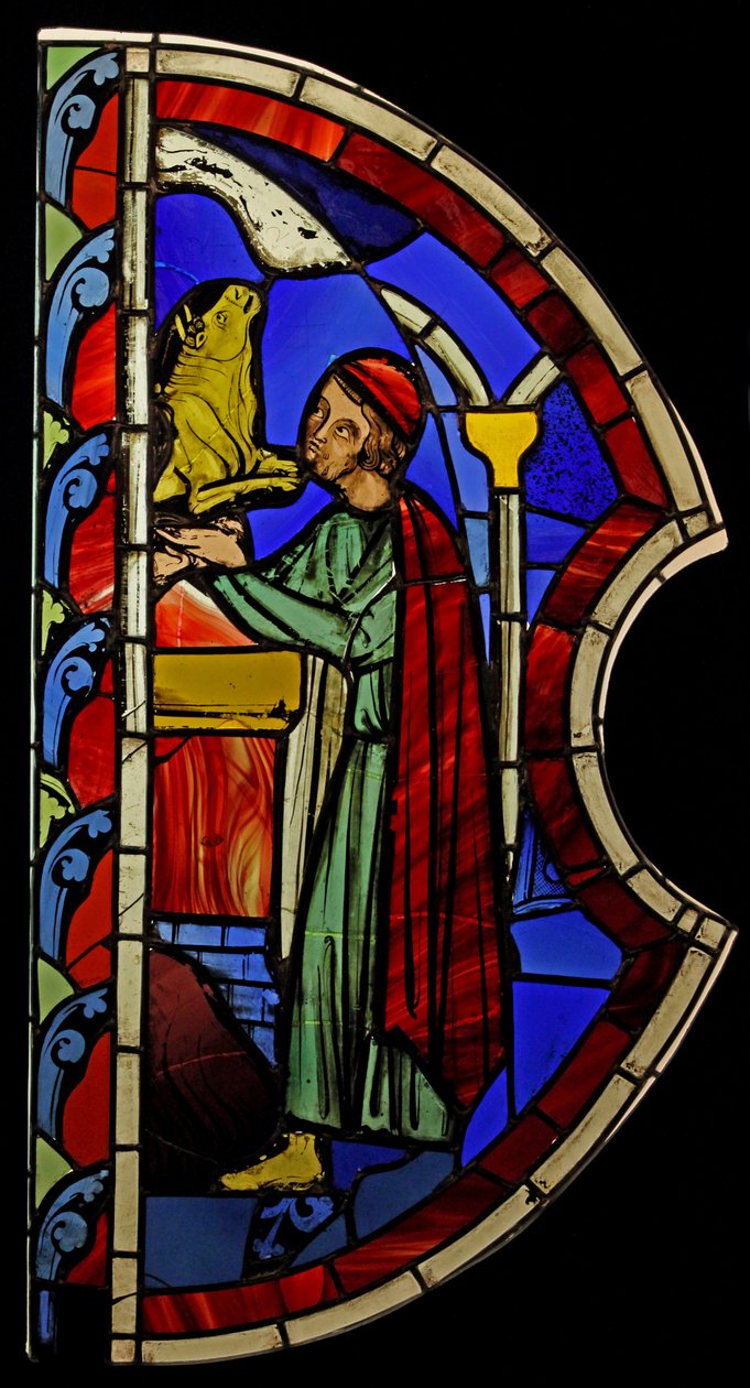 Viser detaljer fra Tilbe et idol, ex Ste Chapelle av French School