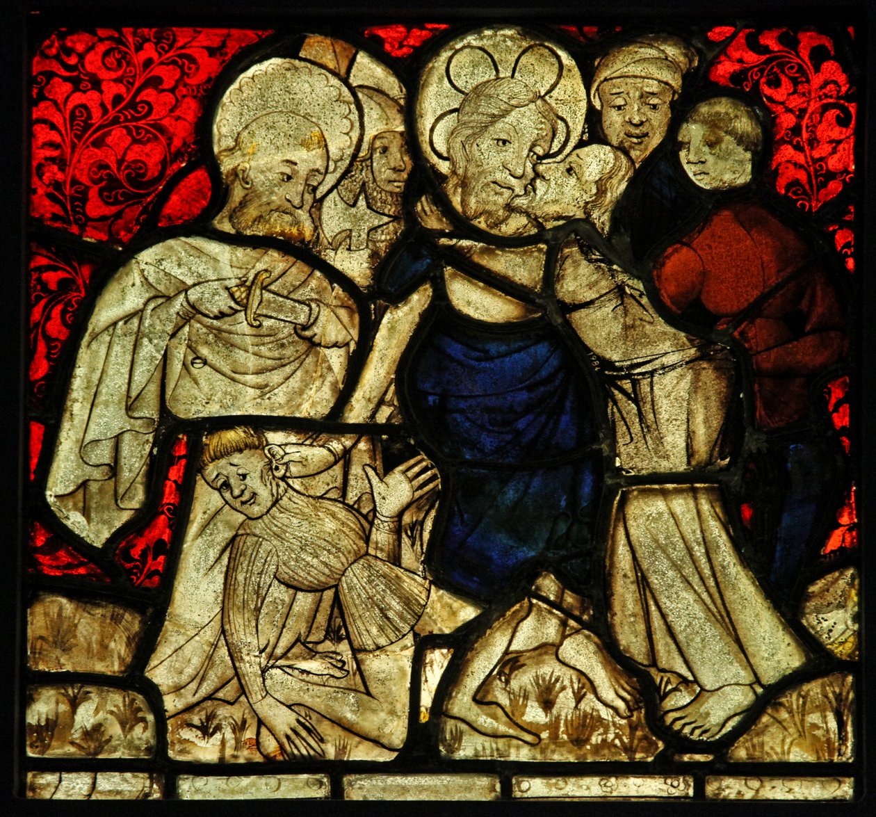 Viser sviket av Judas Betrayal, opprinnelig fra Church of Betton, Britanny av French School
