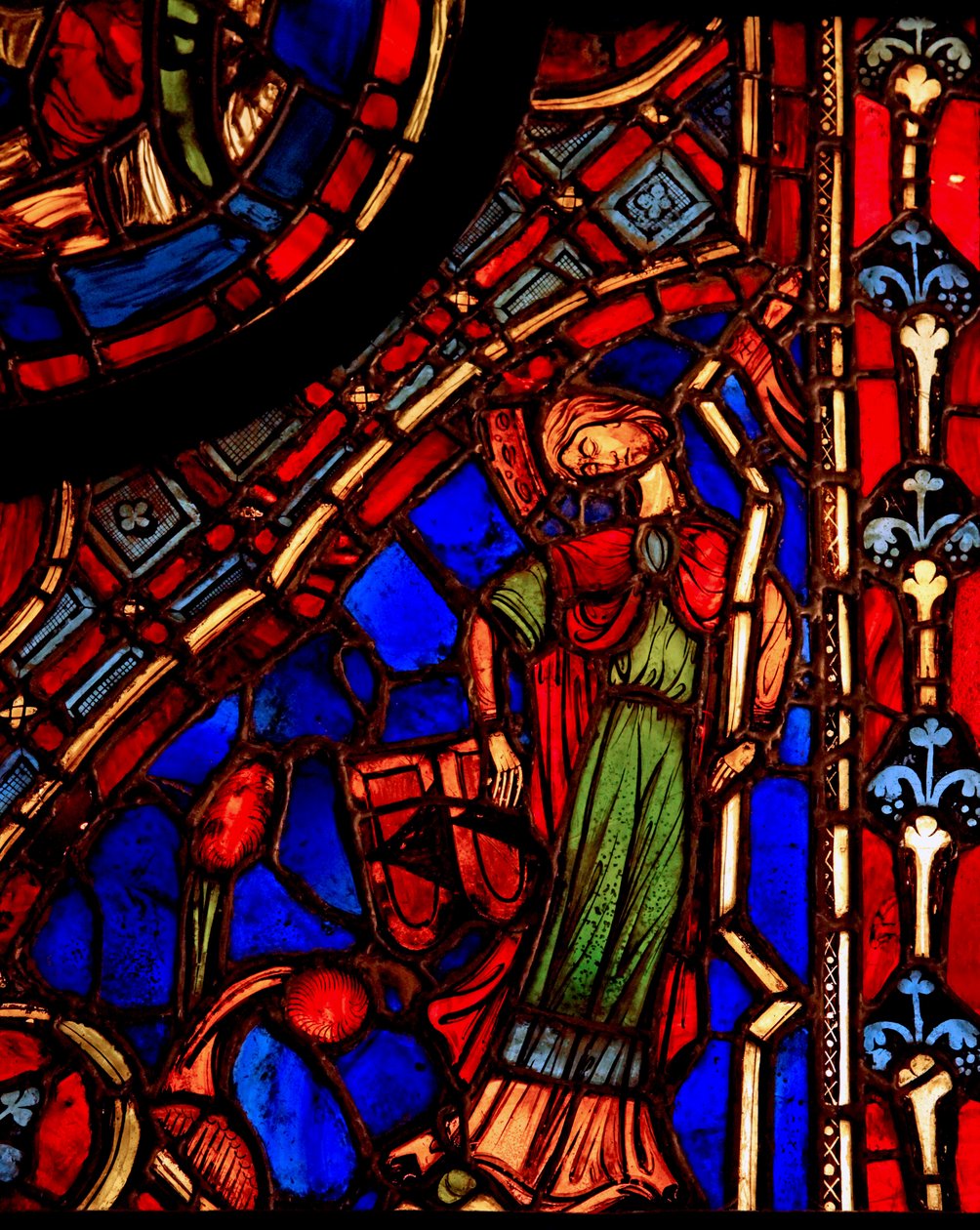 Viser synagogen (eks Varennes-Jarcy - opprinnelig fra Abbey de Gercy?) av French School